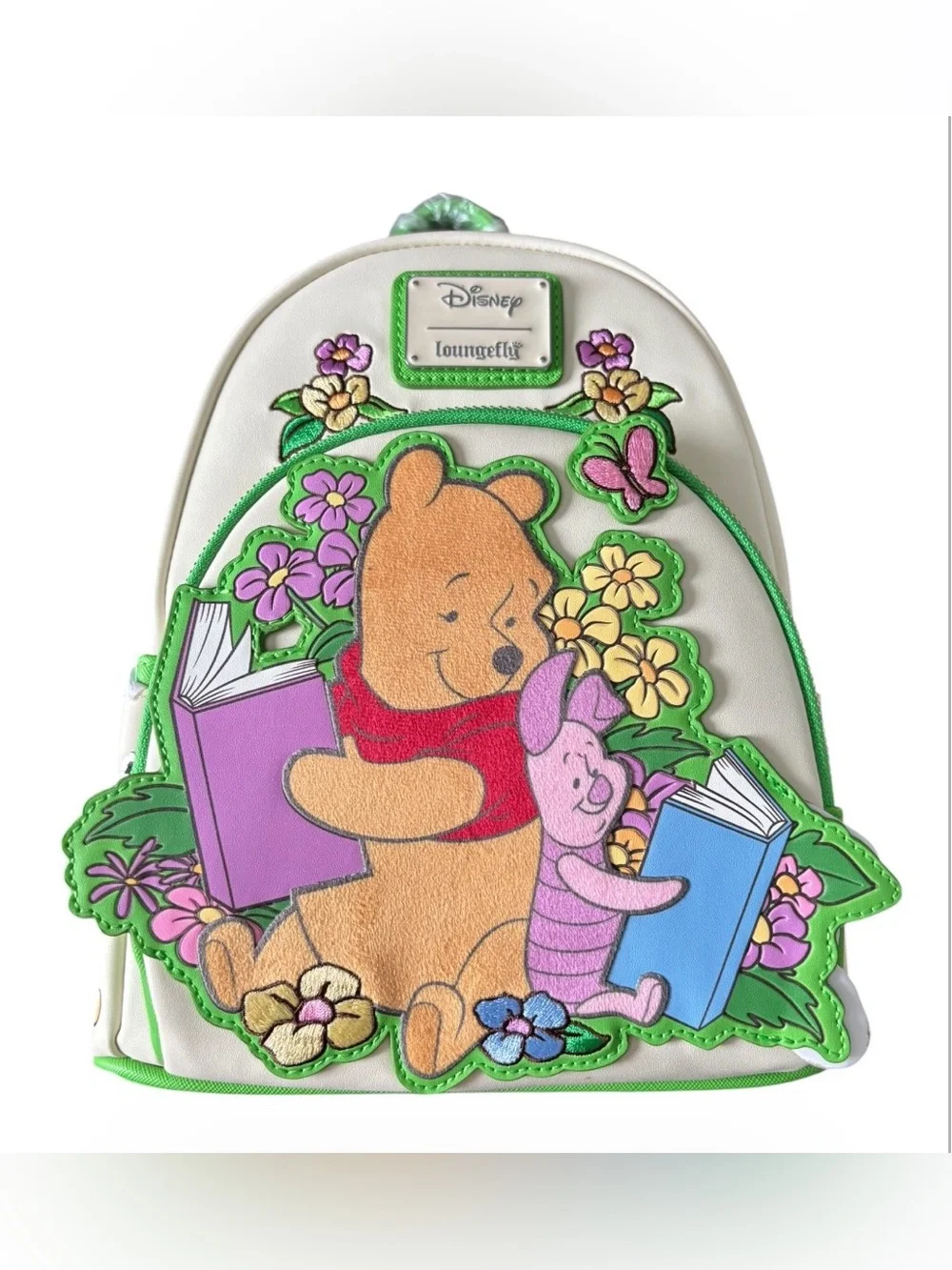 Disney x Loungefly Winnie the Pooh Beige & Green Mini Backpack